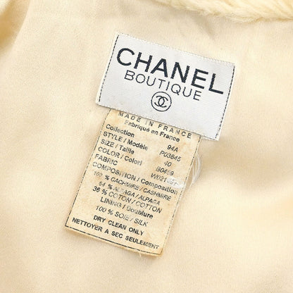 Chanel 1994 Sleeveless Vest Jacket White #40