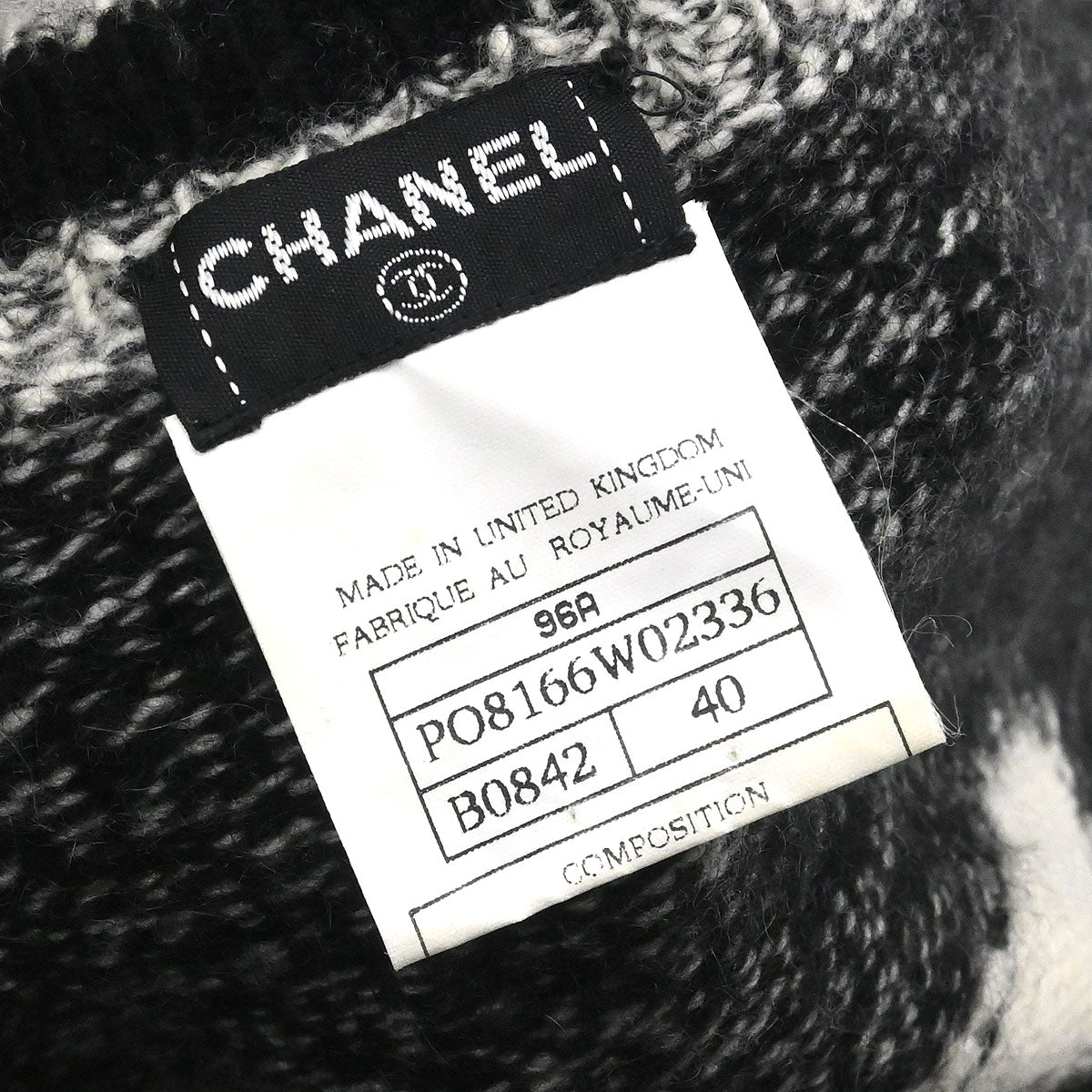 Chanel 1996 Sweater Knit Top Gray #40