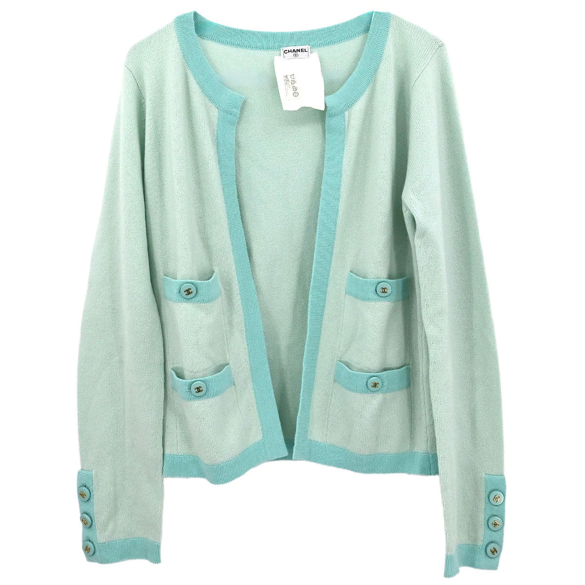 Chanel Cardigan Light Blue