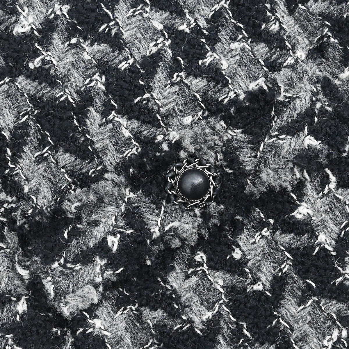 Chanel 2017 Tweed Setup Suit Jacket Skirt Black #38