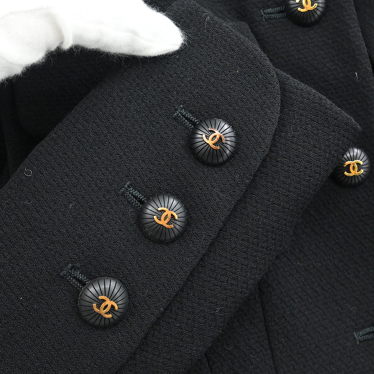 Chanel 1993 Setup Suit Jacket Skirt Black #36