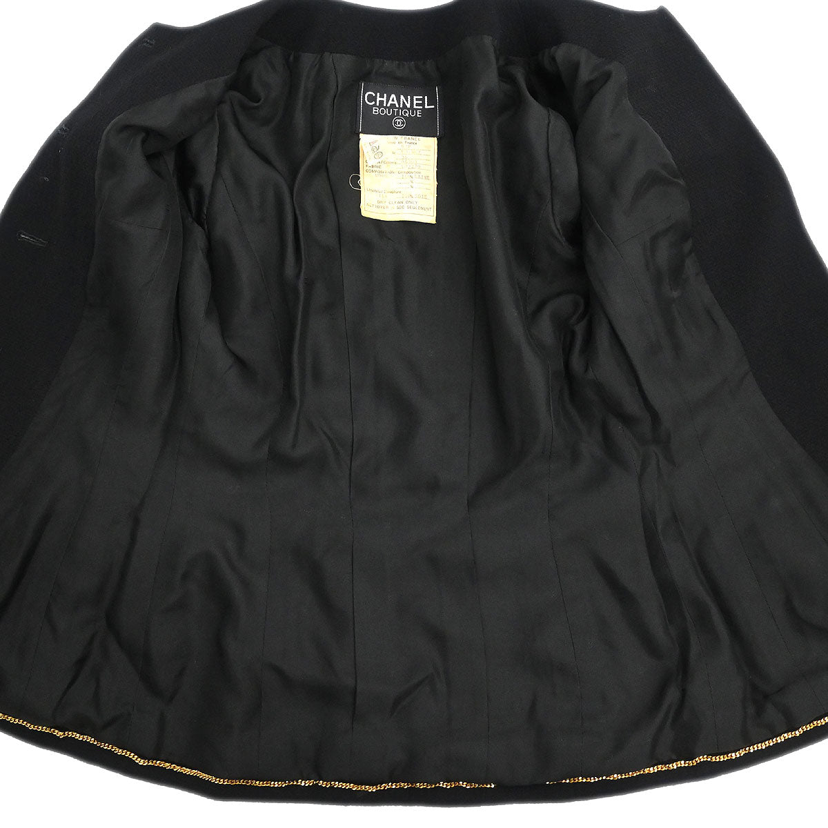 Chanel 1993 Setup Suit Jacket Skirt Black #36