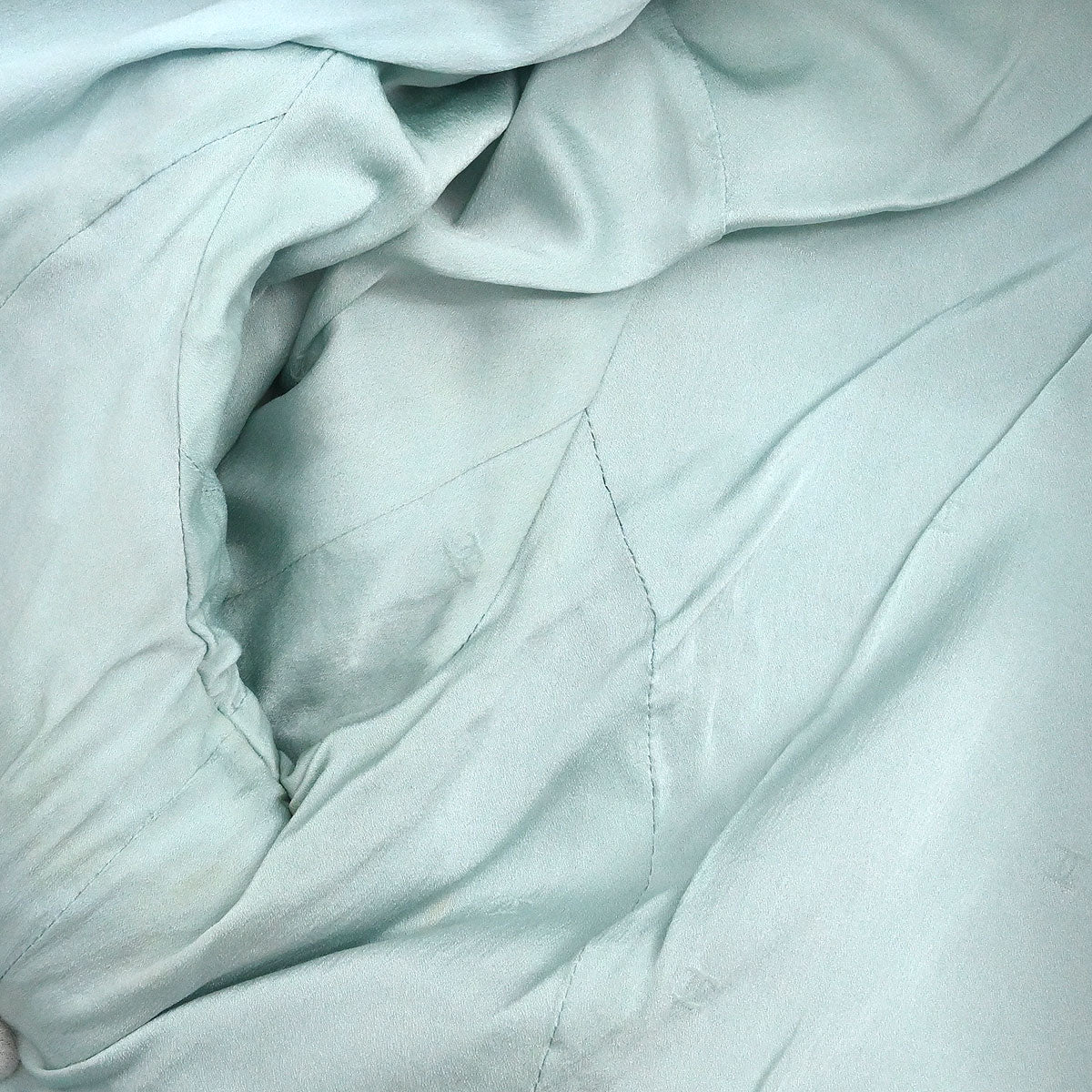 Chanel 1997 Setup Suit Jacket Skirt Tweed Light Blue #44