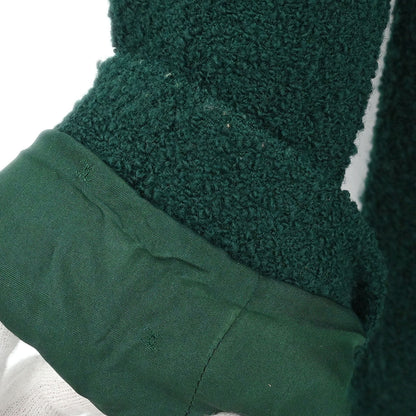 Chanel Single Breasted Collarless Coat Green