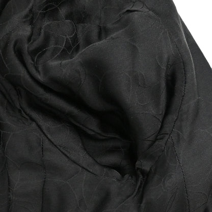 Chanel 2002 Single Breasted Collarless Jacket Navy #38