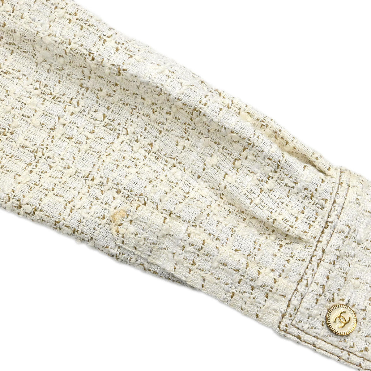 Chanel 2001 Jacket Top White #38