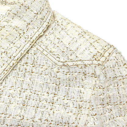 Chanel 2001 Jacket Top White #38