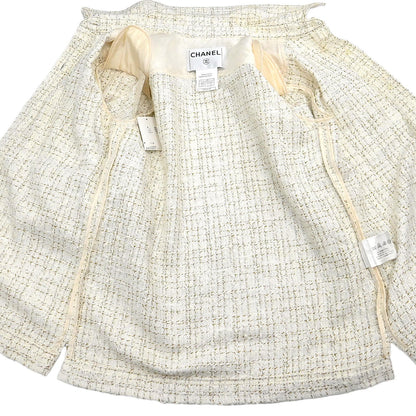 Chanel 2001 Jacket Top White #38
