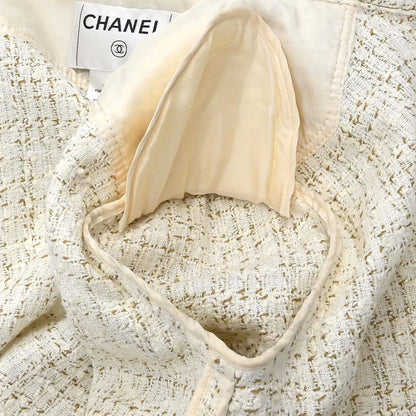 Chanel 2001 Jacket Top White #38