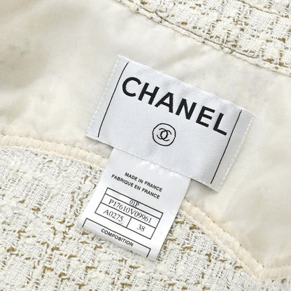 Chanel 2001 Jacket Top White #38
