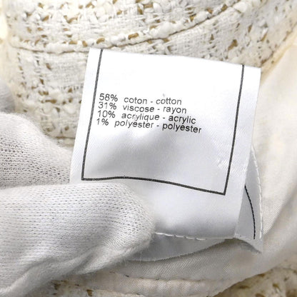 Chanel 2001 Jacket Top White #38