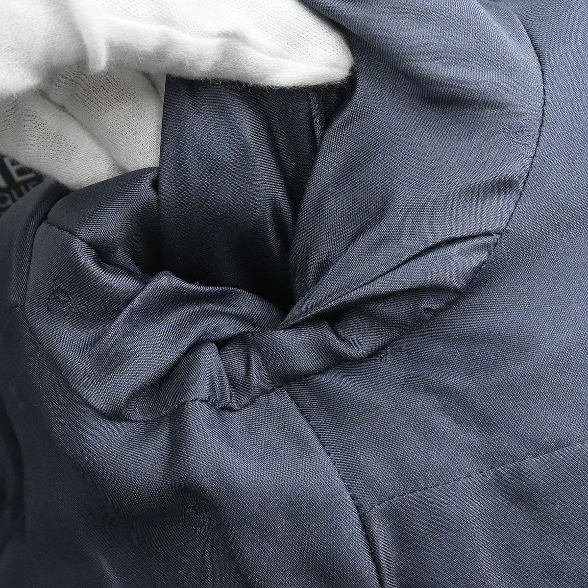 Chanel 1995 Single Breasted Collarless Jacket Navy #38