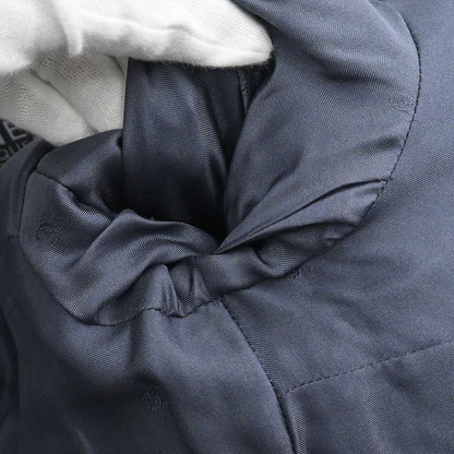 Chanel 1995 Single Breasted Collarless Jacket Navy #38