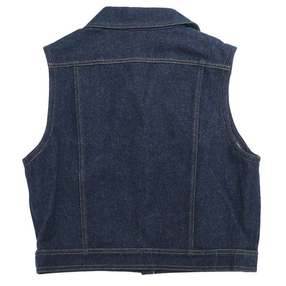 Chanel 1996 Vest Denim Jacket Indigo #42