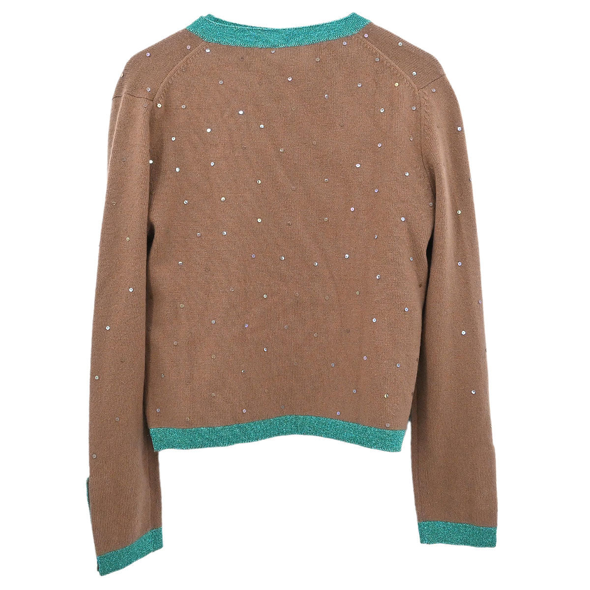 Chanel 1996 Ensemble Cardigan Top Brown #42