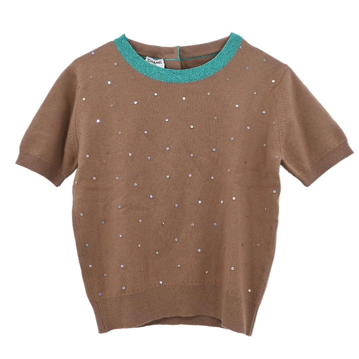 Chanel 1996 Ensemble Cardigan Top Brown #42