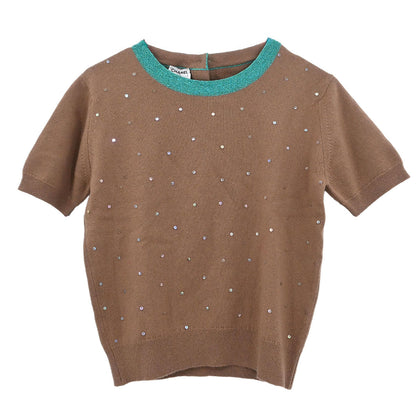 Chanel 1996 Ensemble Cardigan Top Brown #42