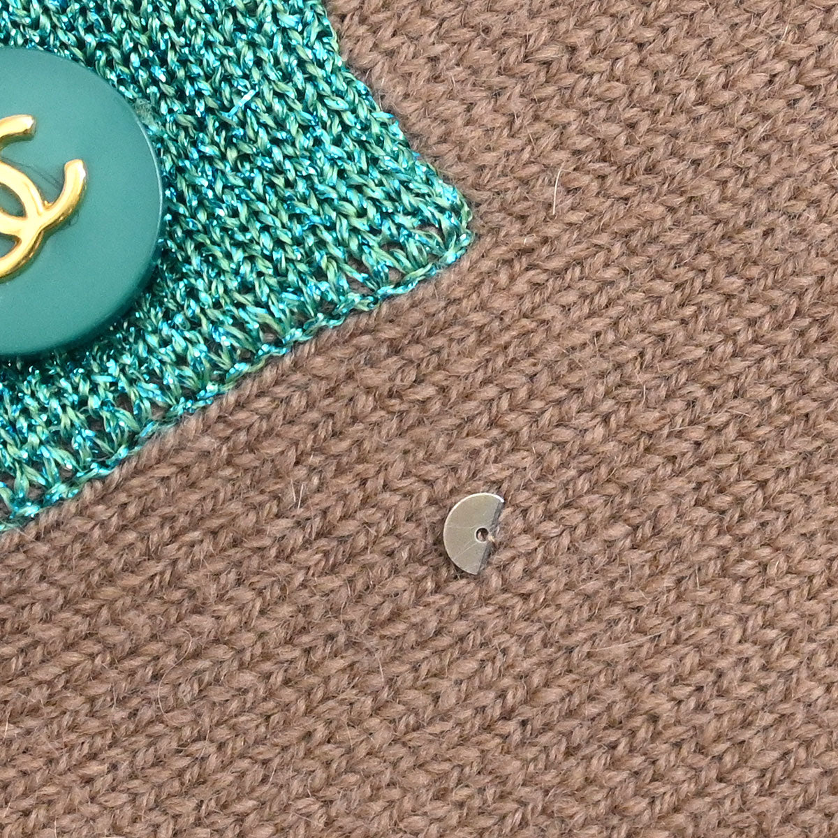 Chanel 1996 Ensemble Cardigan Top Brown #42