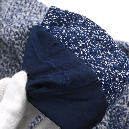 Chanel 1997 Setup Suit Jacket Skirt Tweed Navy #40