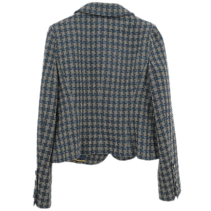 Chanel 1995 Single Breasted Jacket Navy #42