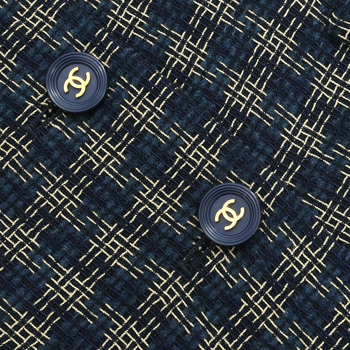 Chanel 1995 Single Breasted Jacket Navy #42