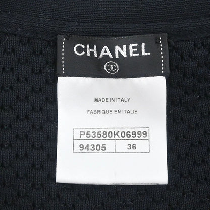 Chanel 2016 Single Breasted Collarless Jacket Black #36