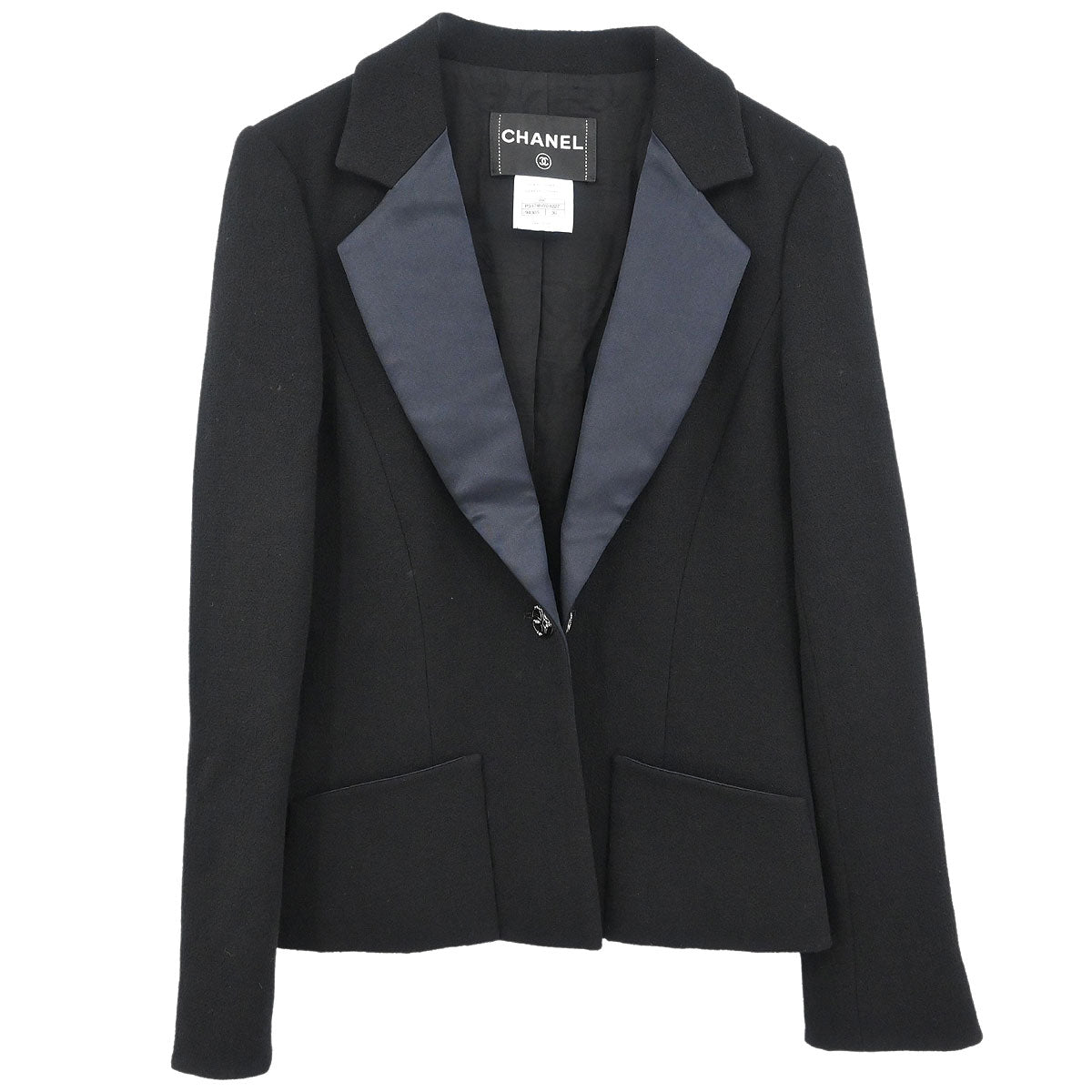 Chanel 2009 Single Breasted Jacket Black #36