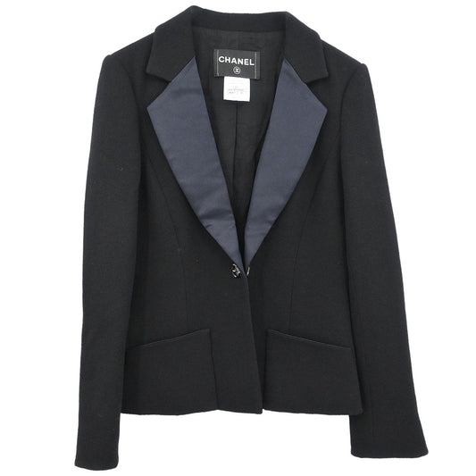 Chanel 2009 Single Breasted Jacket Black #36