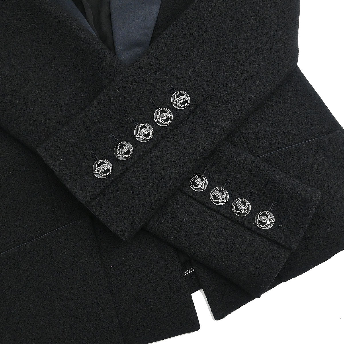 Chanel 2009 Single Breasted Jacket Black #36