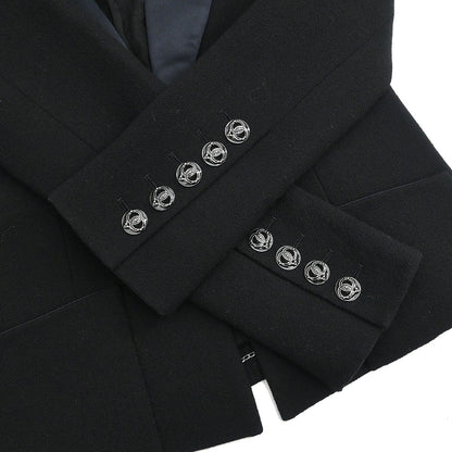 Chanel 2009 Single Breasted Jacket Black #36
