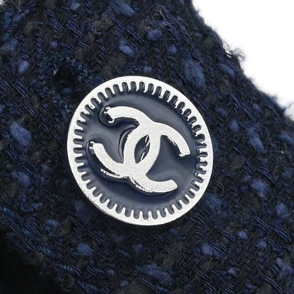 Chanel 2001 Jumpsuit Sleeveless Tweed Navy #38