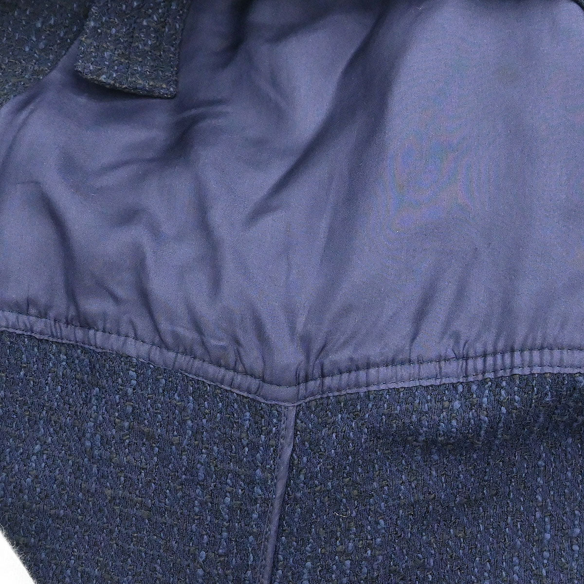 Chanel 2001 Jumpsuit Sleeveless Tweed Navy #38