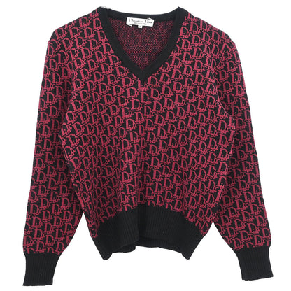 Christian Dior Top Sweater Trotter Black Pink #M