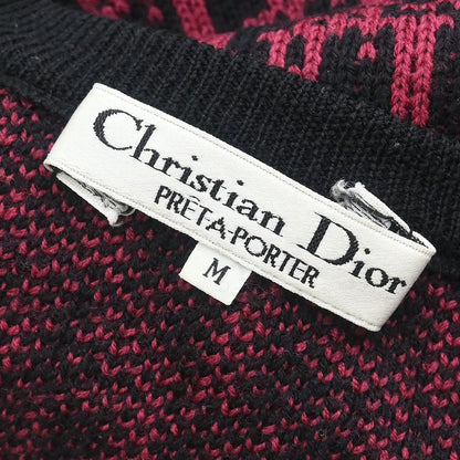Christian Dior Top Sweater Trotter Black Pink #M