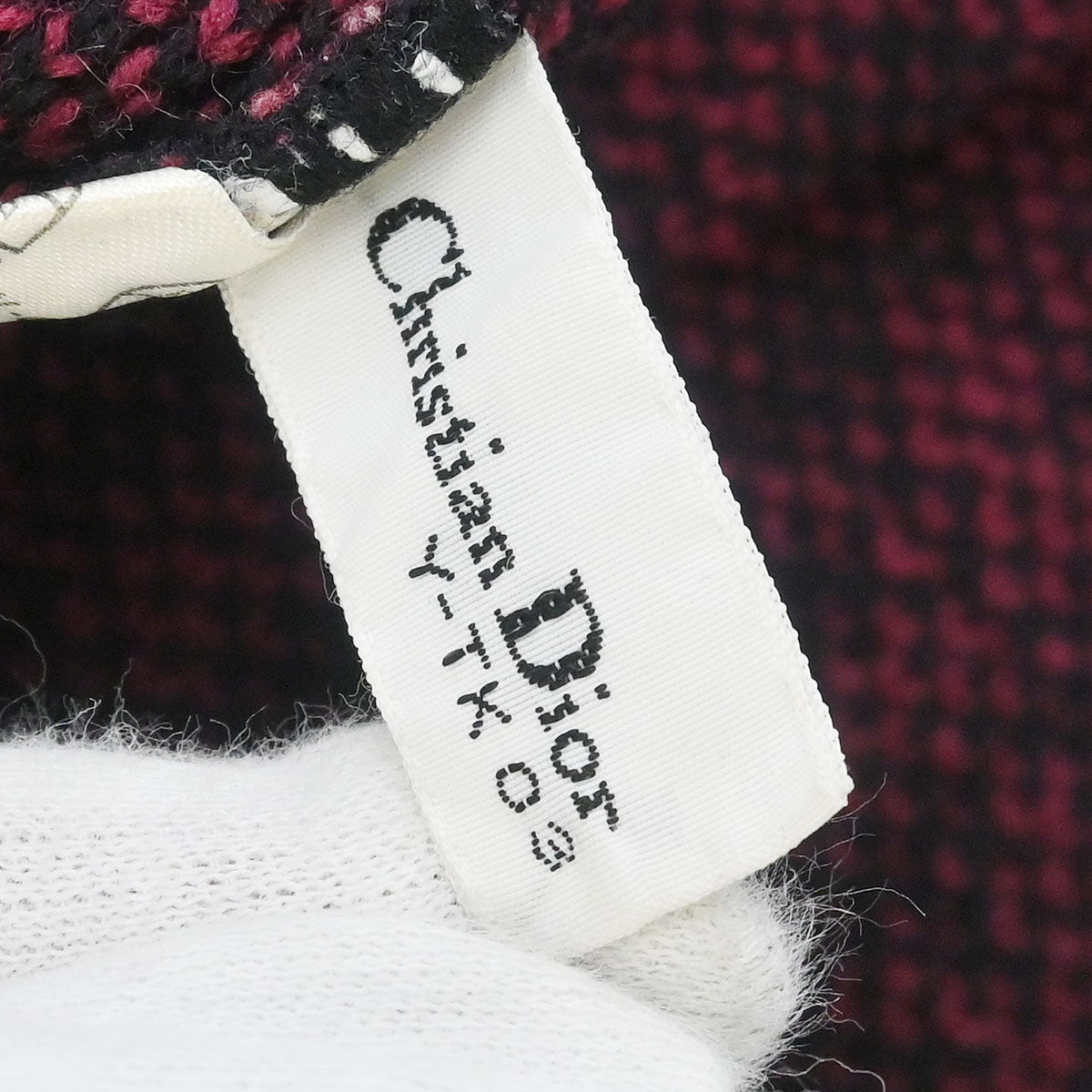 Christian Dior Top Sweater Trotter Black Pink #M