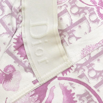 Christian Dior 2005 Sleeveless Denim Dress Trotter White Pink #38