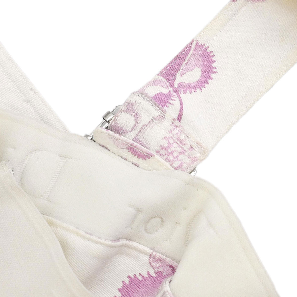 Christian Dior 2005 Sleeveless Denim Dress Trotter White Pink #38