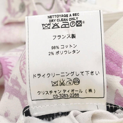 Christian Dior 2005 Sleeveless Denim Dress Trotter White Pink #38