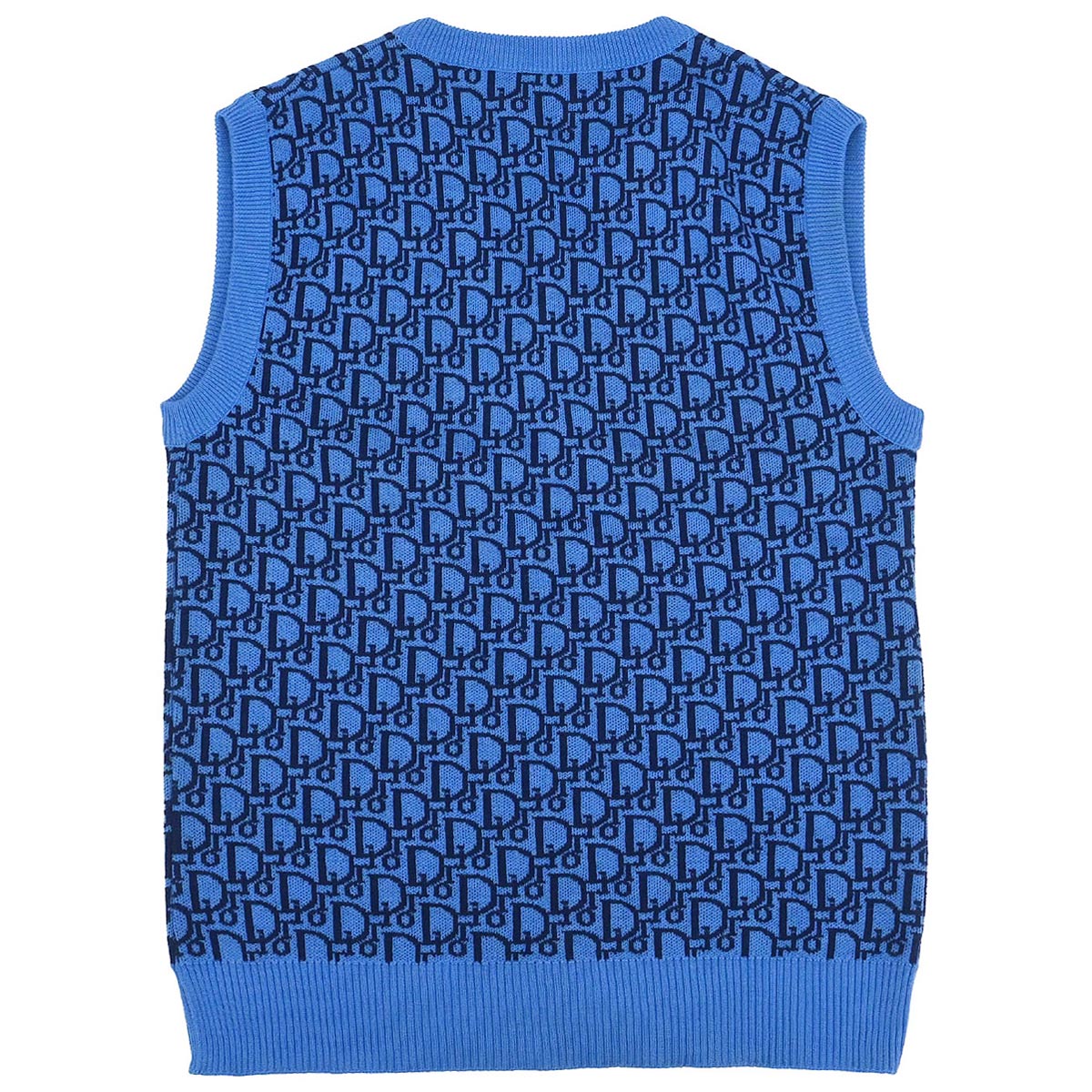 Christian Dior Vest Sweater Trotter Blue #L
