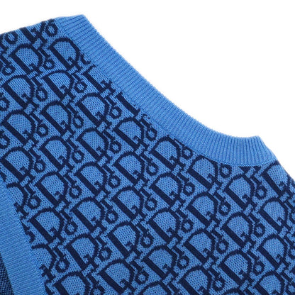 Christian Dior Vest Sweater Trotter Blue #L