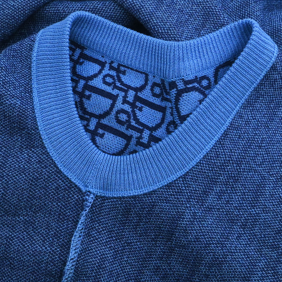 Christian Dior Vest Sweater Trotter Blue #L