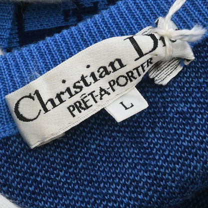 Christian Dior Vest Sweater Trotter Blue #L