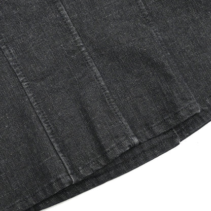 Chanel 2003 Single Breasted Denim Jacket Black #36