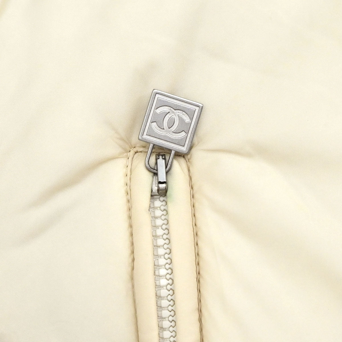 Chanel 2005 Sport Line Zip Up Jacket Long Sleeve Sleeveless 2way Ivory #44