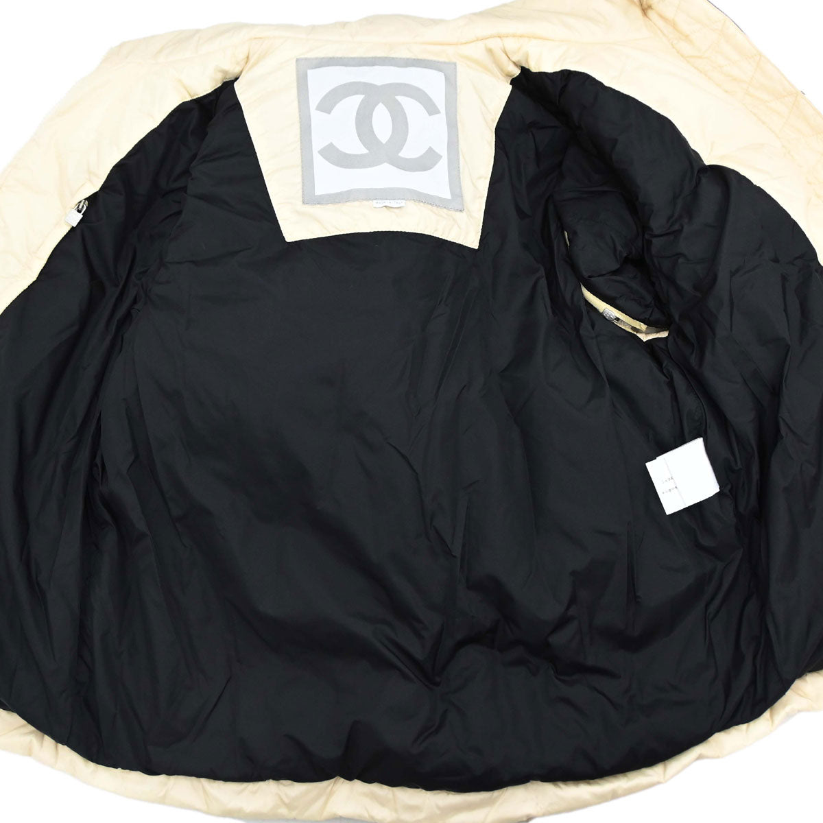 Chanel 2005 Sport Line Zip Up Jacket Long Sleeve Sleeveless 2way Ivory #44