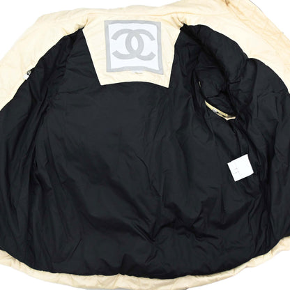 Chanel 2005 Sport Line Zip Up Jacket Long Sleeve Sleeveless 2way Ivory #44