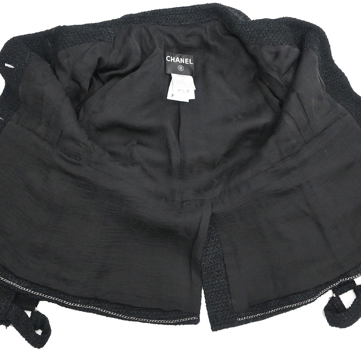 Chanel 2008 Single Breasted Jacket Black #38