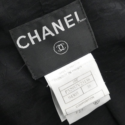 Chanel 2008 Single Breasted Jacket Black #38