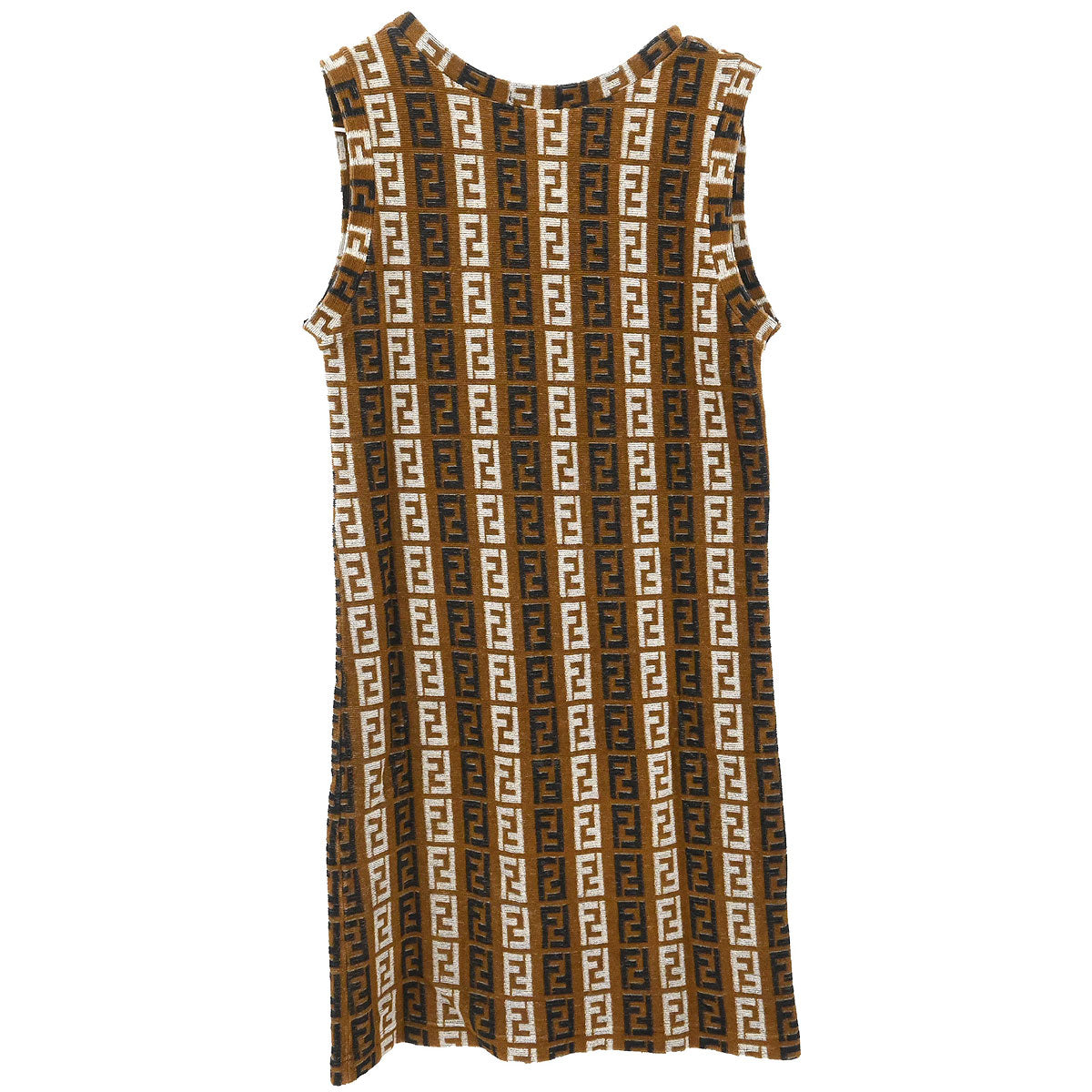 Fendi Sleeveless Dress Brown #42
