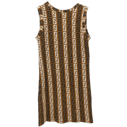 Fendi Sleeveless Dress Brown #42